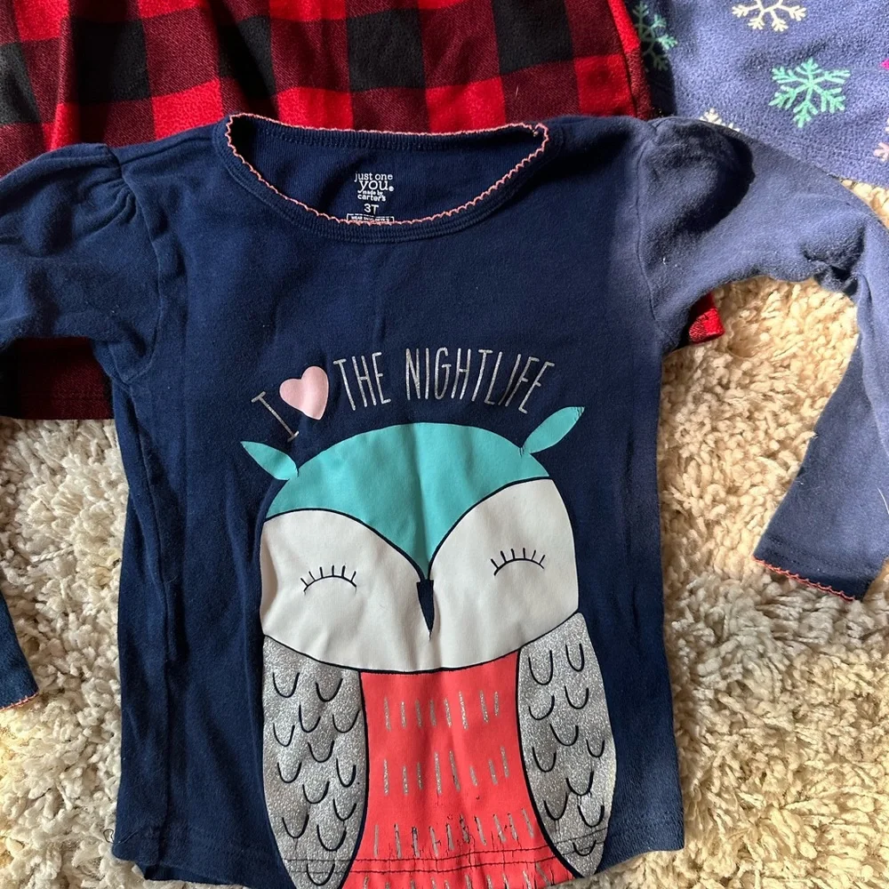 Girl 3T kids pajama top sleeping winter fall warm cute girls old outfit …